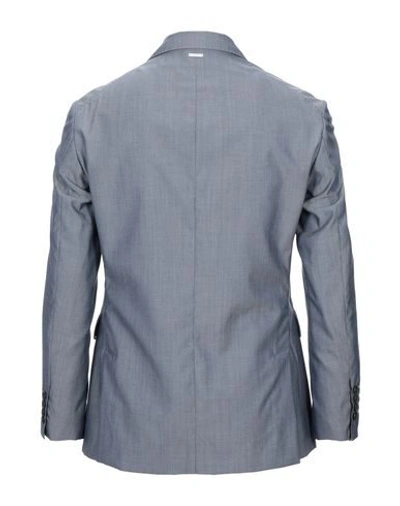 Shop Aglini Suit Jackets In Slate Blue