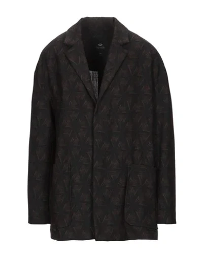 Shop Tom Rebl Suit Jackets In Dark Brown
