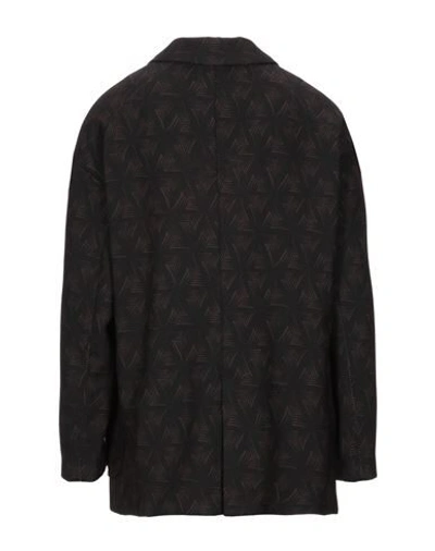 Shop Tom Rebl Suit Jackets In Dark Brown
