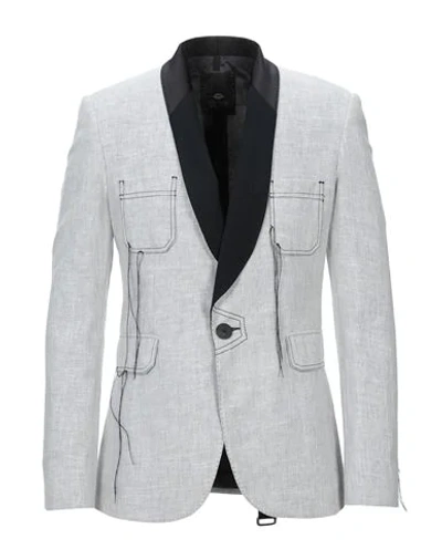 Shop Tom Rebl Suit Jackets In Light Grey