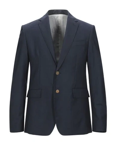 Shop Mauro Grifoni Suit Jackets In Dark Blue