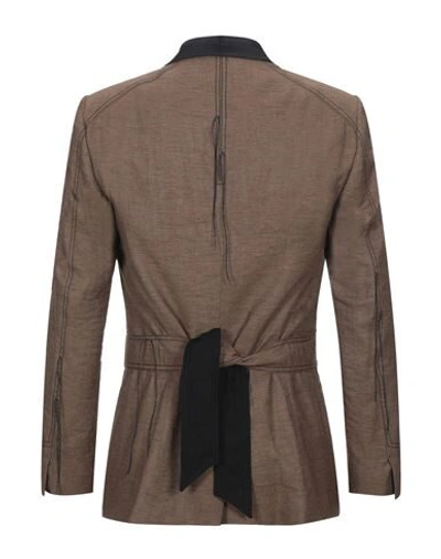 Shop Tom Rebl Suit Jackets In Brown