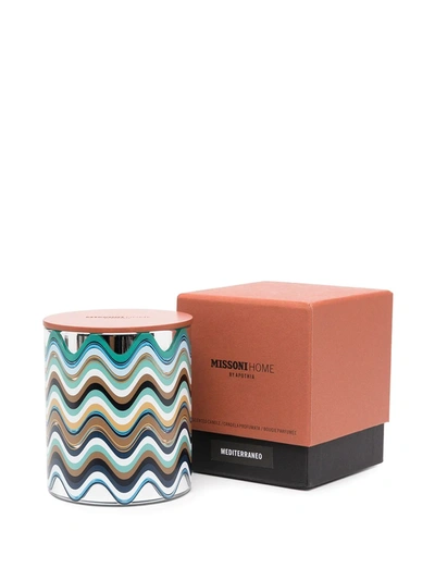 Shop Missoni Mediterraneo Scented Candle In Silver