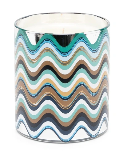 Shop Missoni Mediterraneo Scented Candle In Silver