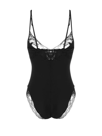 Shop La Perla Lace-detail Bodysuit In Black