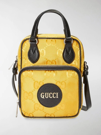 Shop Gucci Off The Grid Gg Supreme Messenger Bag In Yellow