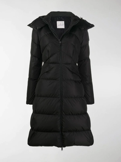 Shop Moncler Agot Padded Coat In Black
