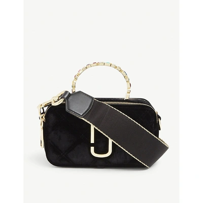 Marc Jacobs The Snapshot Velvet Tote Bag In Black ModeSens