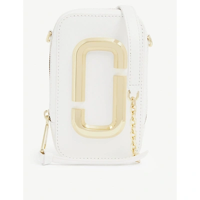 Shop Marc Jacobs Hot Shot Leather Shoulder Bag