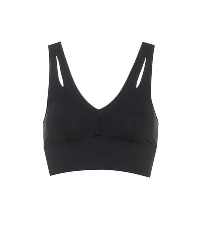 Shop Alo Yoga United Sports Bra In Black