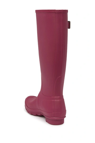 Shop Hunter Original Tall Waterproof Rain Boot In Red Algae