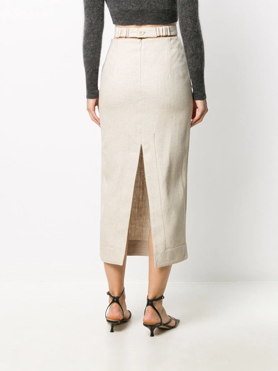 Shop Jacquemus Skirts In Beige