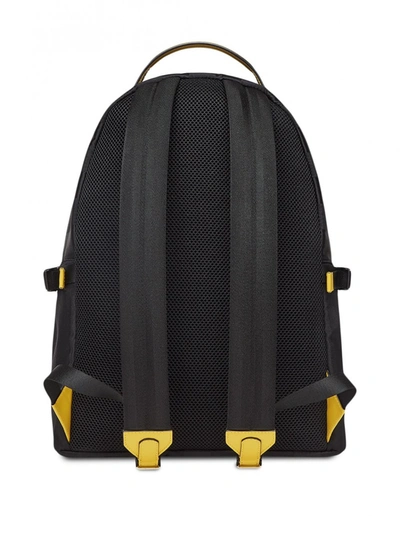 Shop Fendi Logo Backpack In Black
