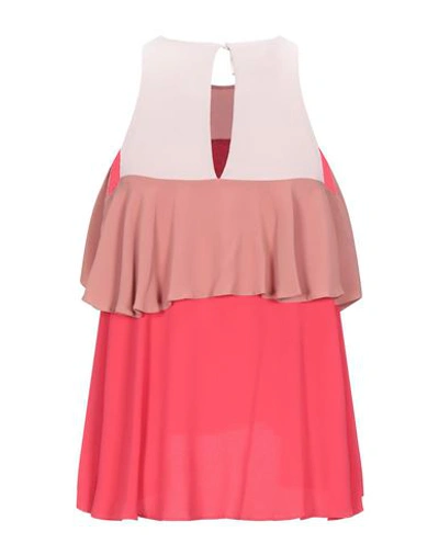 Shop Semicouture Woman Top Light Pink Size 4 Acetate, Silk