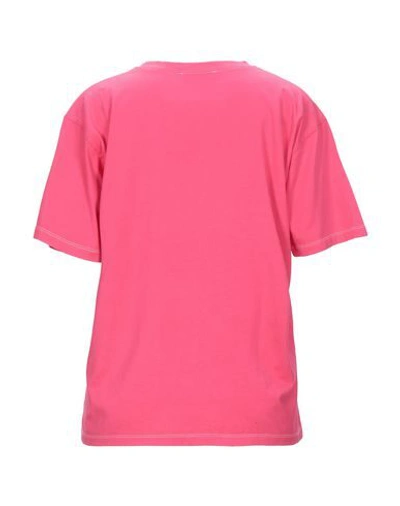 Shop Colville Woman T-shirt Fuchsia Size L Cotton In Pink