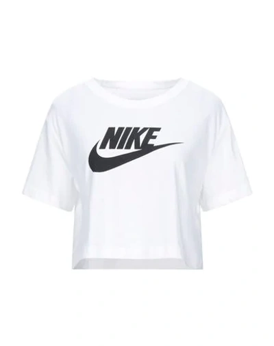 Shop Nike Woman T-shirt White Size M Cotton