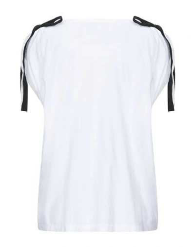 Shop Dondup Woman T-shirt White Size Xs Cotton