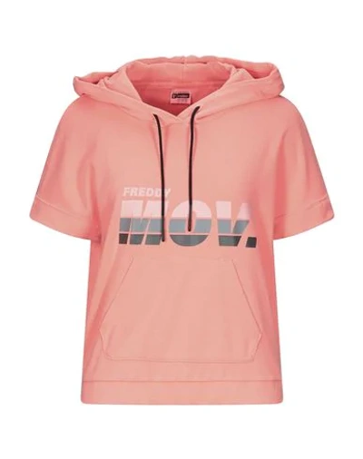 Shop Freddy Sweatshirts In Salmon Pink