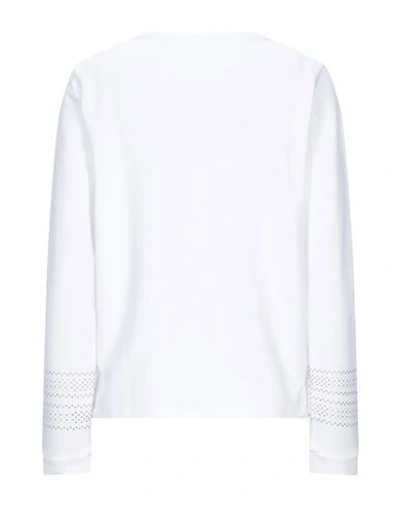 Shop Freddy Woman Sweatshirt White Size S Modal, Cotton, Elastane