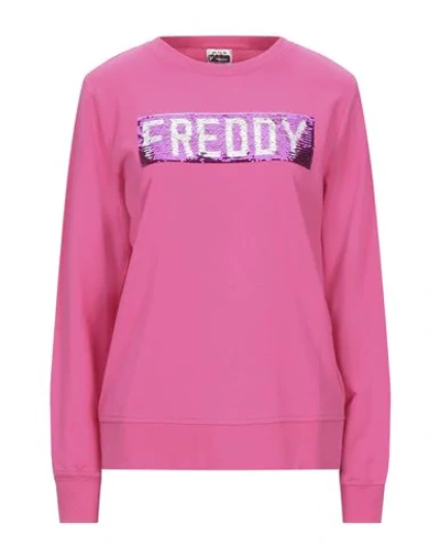 Shop Freddy Sweatshirts In Fuchsia