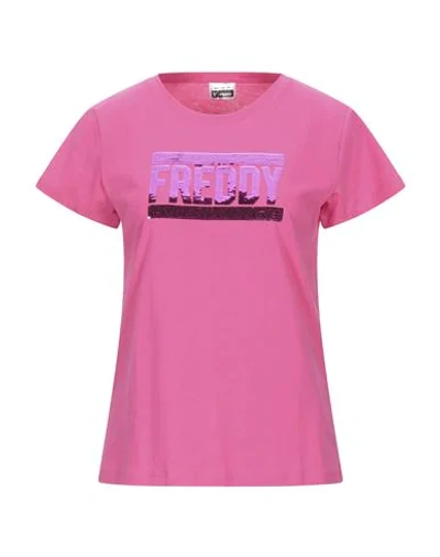 Shop Freddy T-shirts In Fuchsia