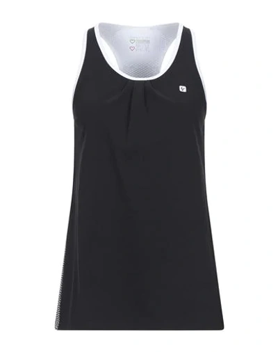 Shop Freddy Woman Tank Top Black Size Xs Polyamide, Elastane