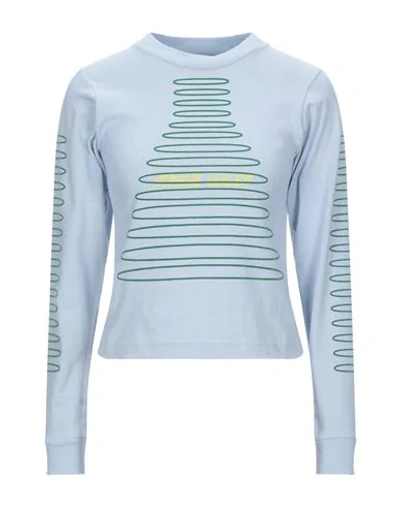 Shop Maisie Wilen Woman T-shirt Sky Blue Size Xs Cotton