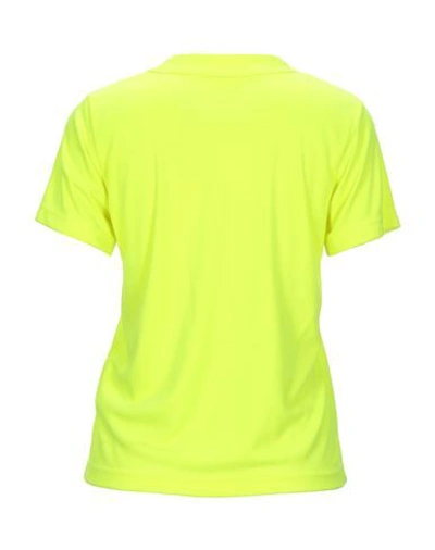Shop Junya Watanabe T-shirts In Yellow