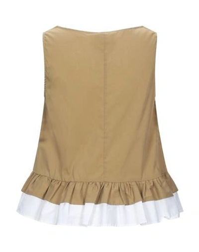 Semicouture Tops In Beige