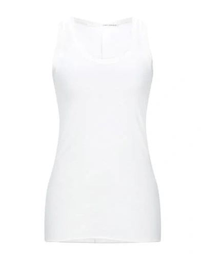 Isabel Benenato Tank Tops In White