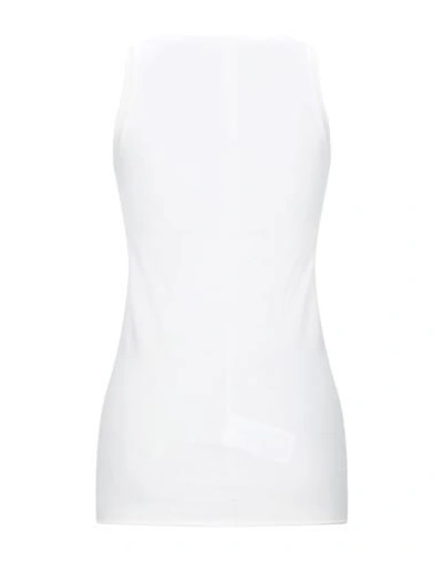 Isabel Benenato Tank Tops In White