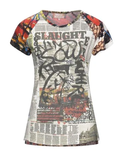 Shop Vivienne Westwood T-shirts In Beige