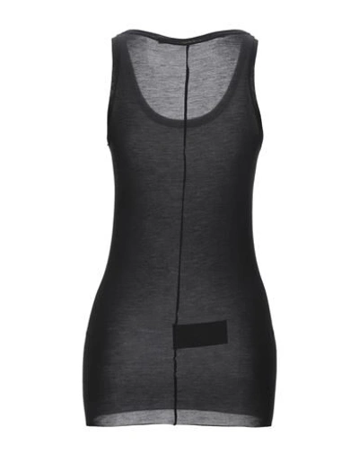 Isabel Benenato Woman Tank Top Black Size 2 Modal In Black