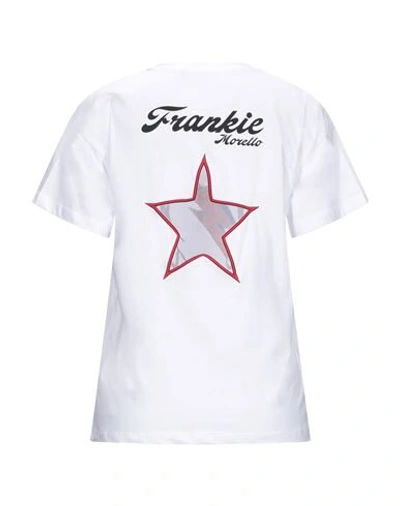Shop Frankie Morello Woman T-shirt White Size M Cotton