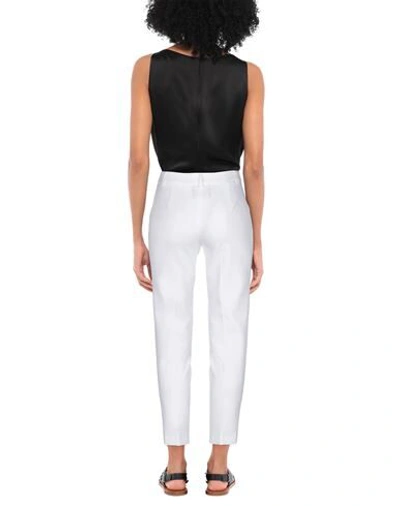 Shop Boutique Moschino Pants In White
