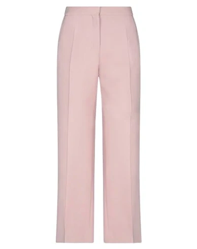 Shop Valentino Garavani Woman Pants Pink Size 10 Virgin Wool, Silk