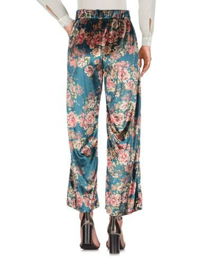 Shop Xacus Casual Pants In Deep Jade