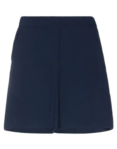 Shop P.a.r.o.s.h P. A.r. O.s. H. Woman Shorts & Bermuda Shorts Midnight Blue Size Xs Polyester