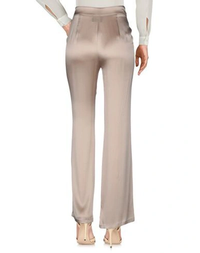 Shop Atos Lombardini Woman Pants Khaki Size 12 Acetate, Silk In Beige