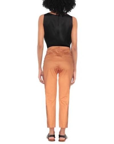 Shop Mauro Grifoni Grifoni Woman Pants Apricot Size 10 Cotton, Elastane In Orange