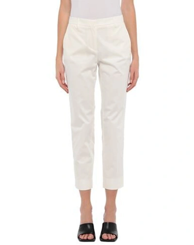 Shop Mauro Grifoni Grifoni Woman Pants Ivory Size 6 Cotton, Elastane In White