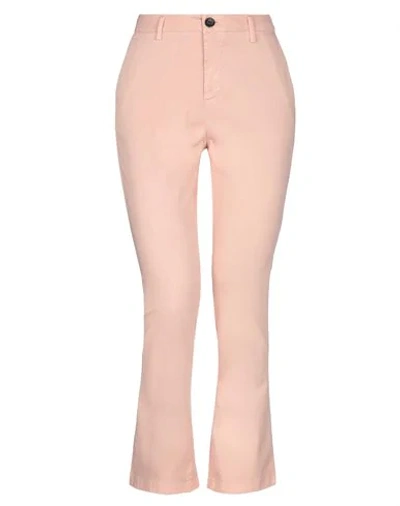 Shop Department 5 Woman Pants Pink Size 30 Cotton, Elastane