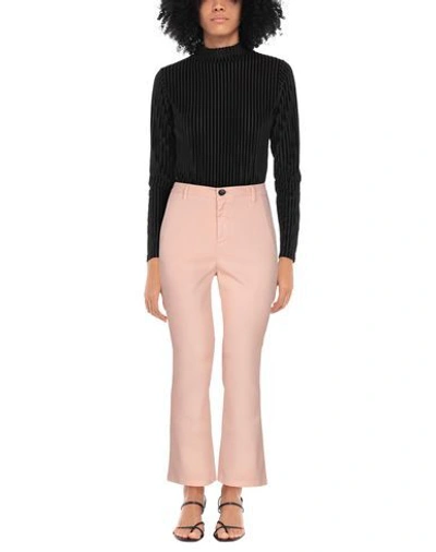 Shop Department 5 Woman Pants Pink Size 30 Cotton, Elastane