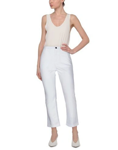 Shop Department 5 Woman Pants White Size 29 Cotton, Elastane