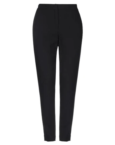 Manila Grace Woman Pants Black Size 12 Viscose, Wool, Elastane In Black