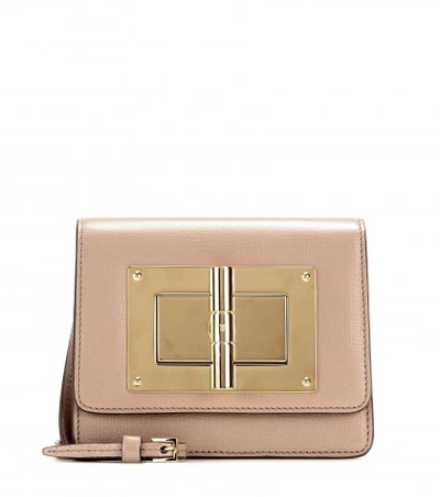 Tom Ford Natalia Mini Leather Shoulder Bag In Brown