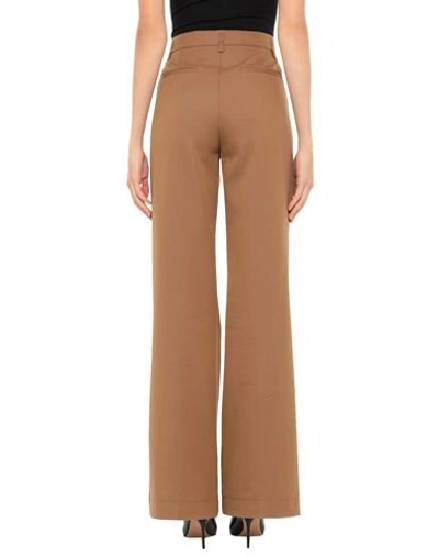 Shop Red Valentino Woman Pants Brown Size 6 Cotton, Virgin Wool