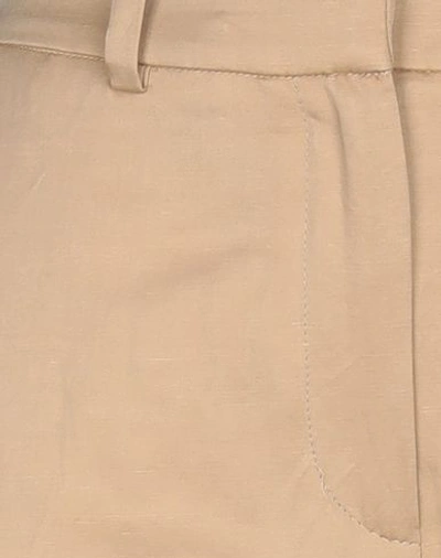 Shop Malloni Woman Pants Sand Size 6 Cotton, Linen In Beige
