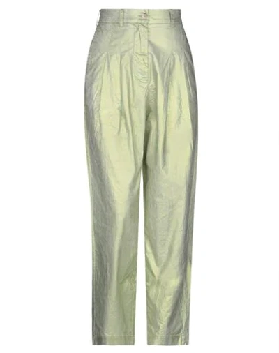Shop 8pm Woman Pants Light Green Size M Cotton
