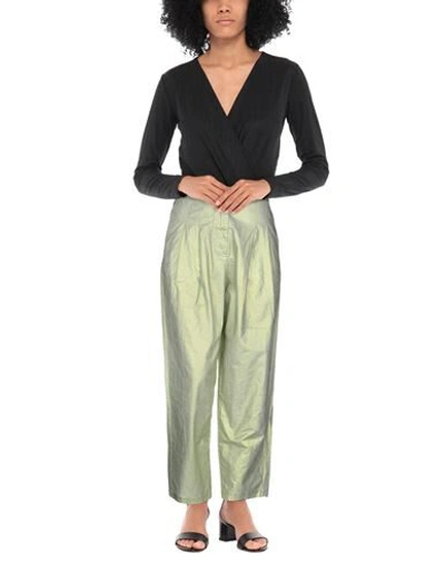 Shop 8pm Woman Pants Light Green Size M Cotton